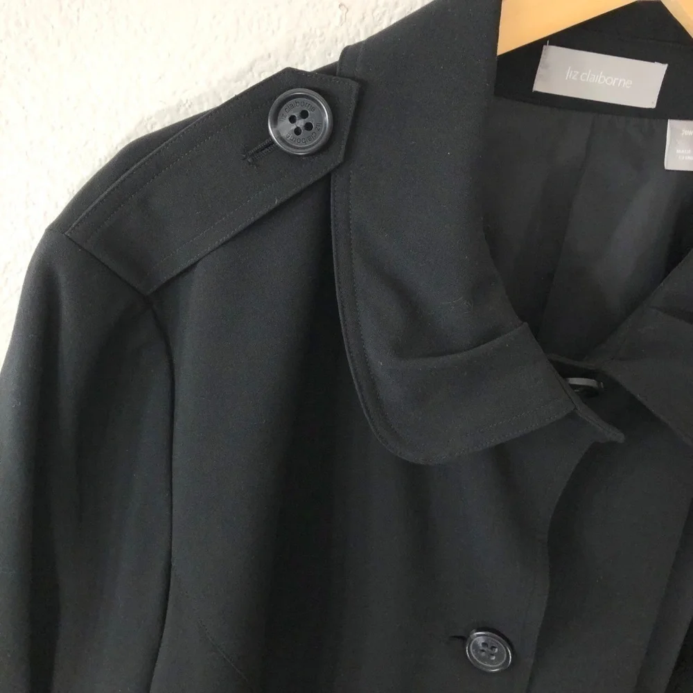 NWT PLUS Liz Claiborne Black Jacket